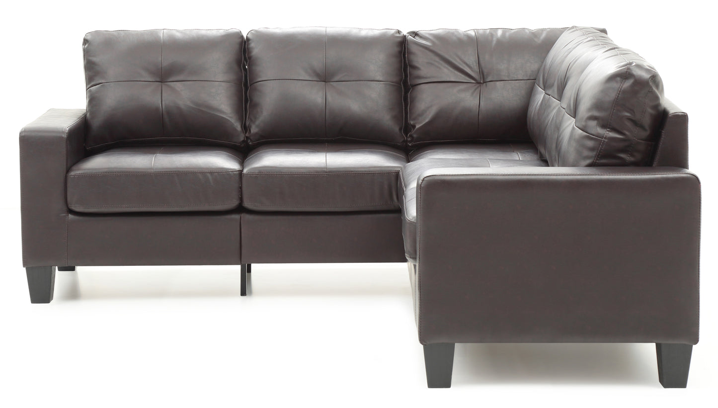 Newbury Sectional Sofa - Dark Brown