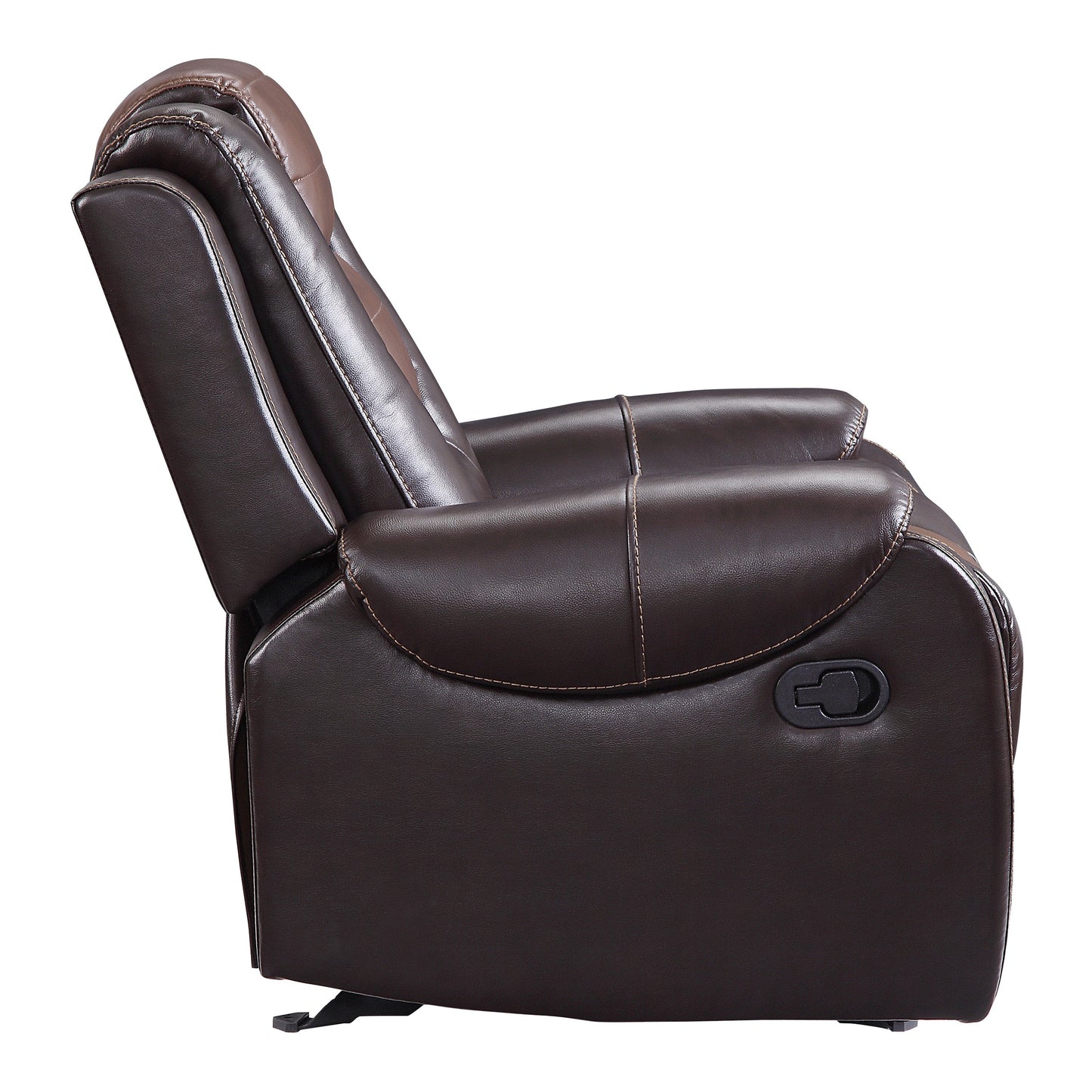 Avalos Luxury  Two-Tone Chair Glider Reclining - Brown