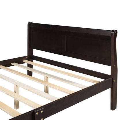 Urban Fusion Queen Size Wood Platform Bed - Espresso