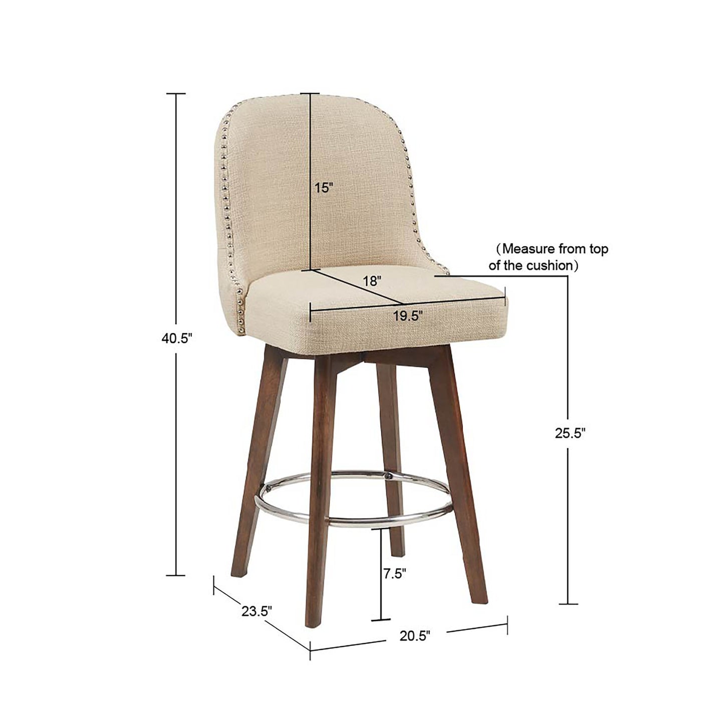 Earth Counter Stool - Beige