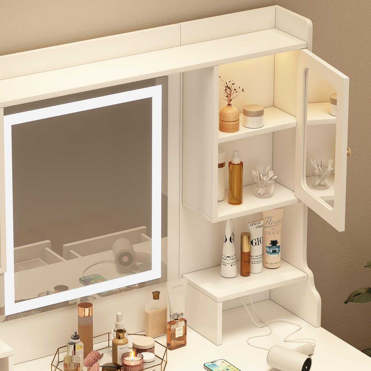 Walsh Makeup Vanity Dressing Table with Mirror