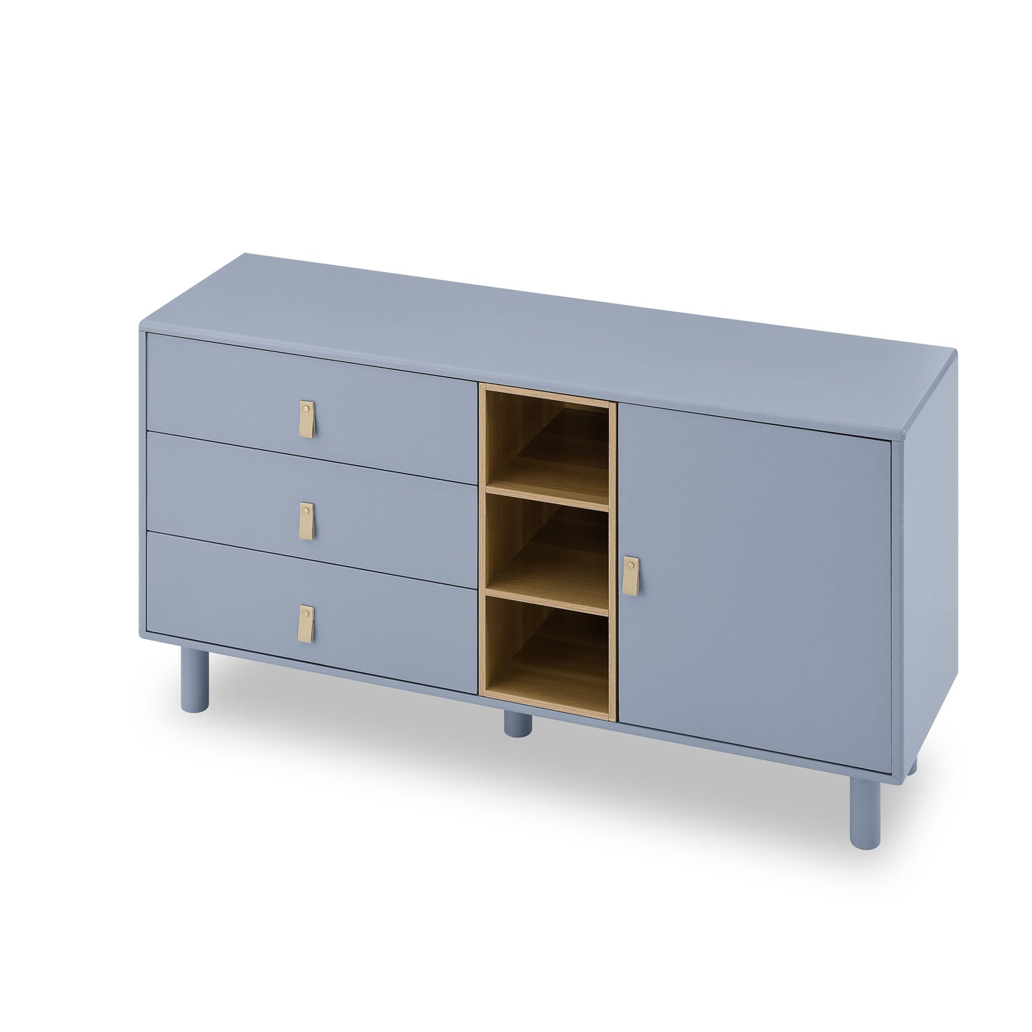 Haru Storage Wooden Cabinet - Blue