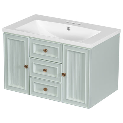 Greenwood Wall Mounted Bathroom Vanity