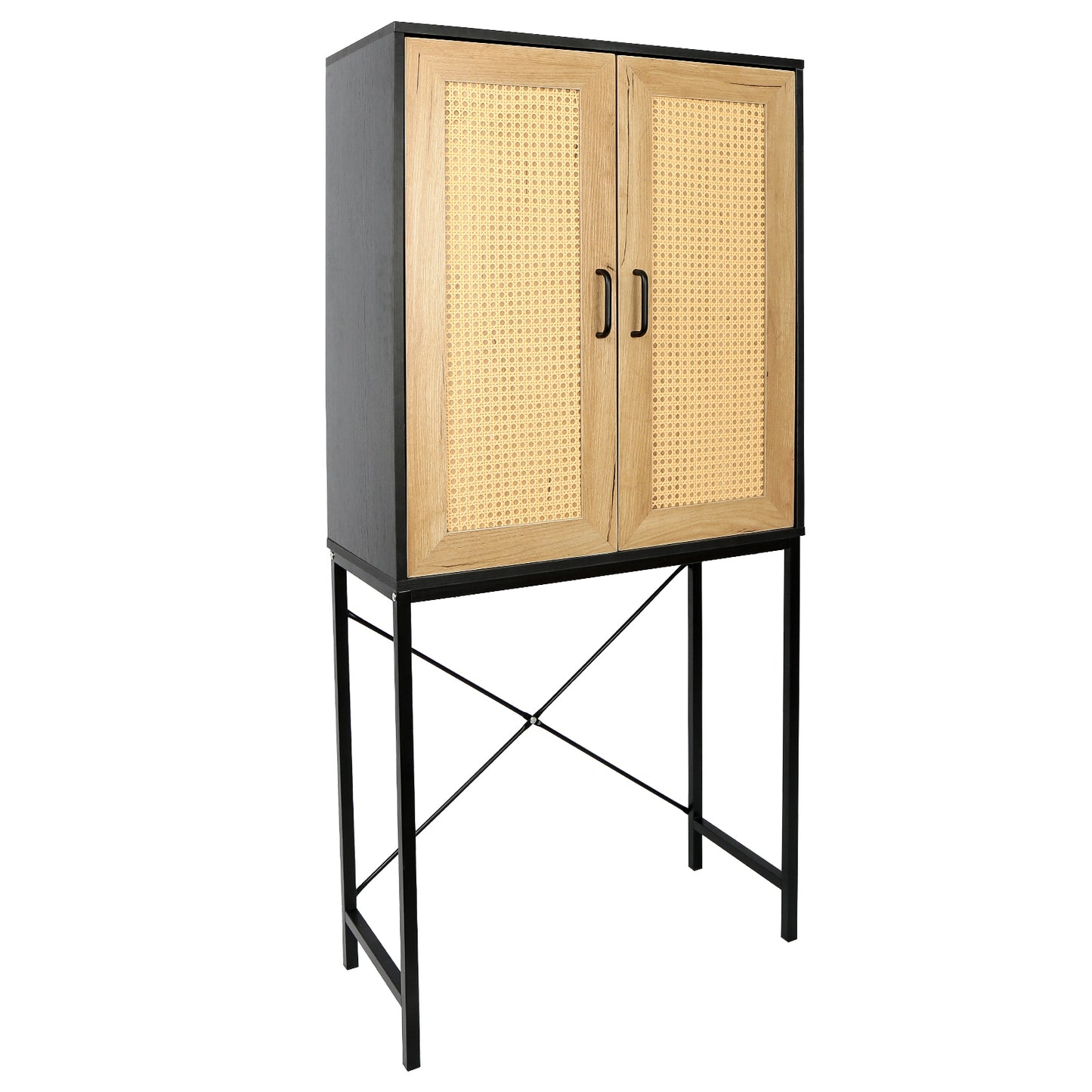 Hilltop Rattan Doors High Cabinet