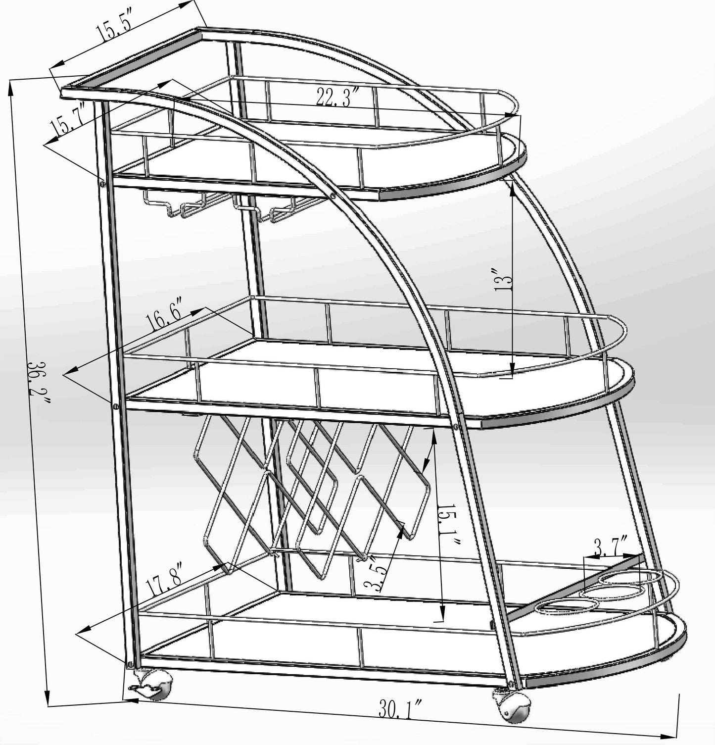 Harmony Hub Wine Cart