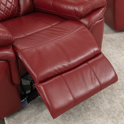 Milo 3 Pieces Recliner Sofa Sets - Red