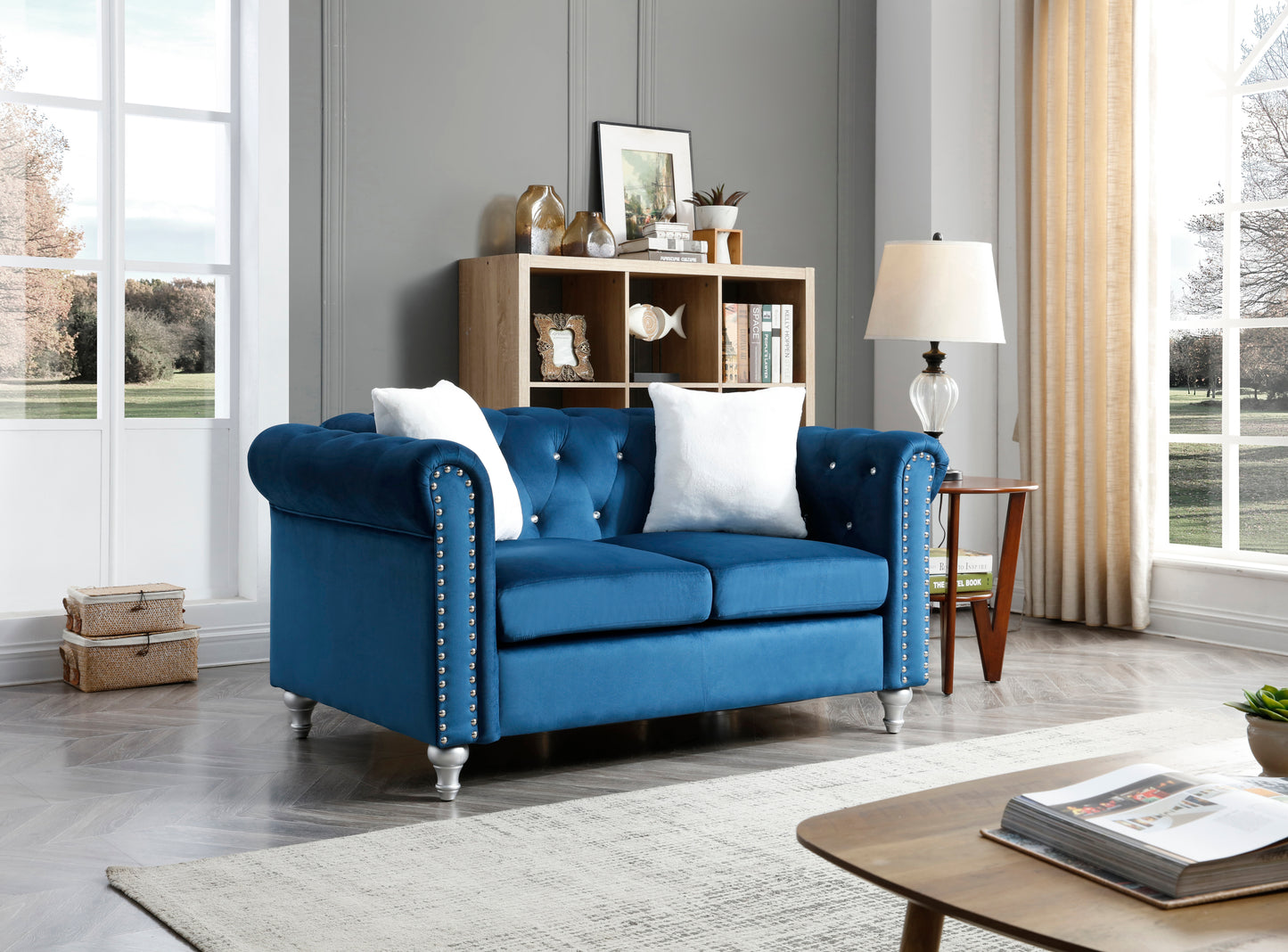 Olsen Loveseat - Navy Blue