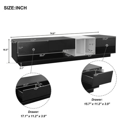 Moka Sleek TV Stand - Black