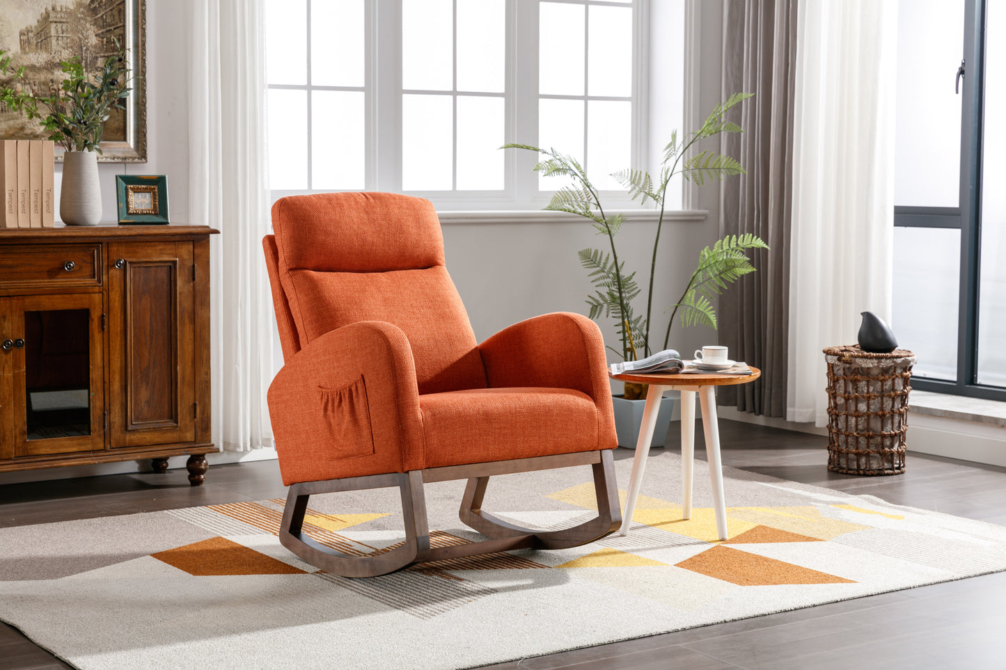 Frazer Rocking Chair - Orange