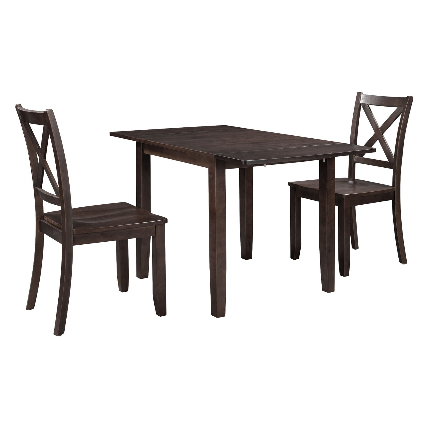 Vito 2pc Dining Set Dining Table 2x Side Chairs - Espresso