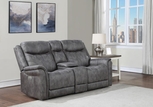 Lennox Console Loveseat - Dark Gray