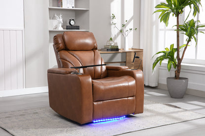 Orbit Power Motion Recliner -  Light Brown