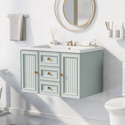 Greenwood Wall Mounted Bathroom Vanity