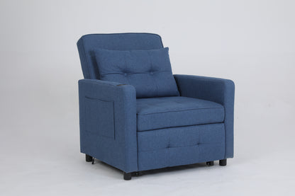 Sleeper Chair 3-in-1 Convertible - Navy Blue