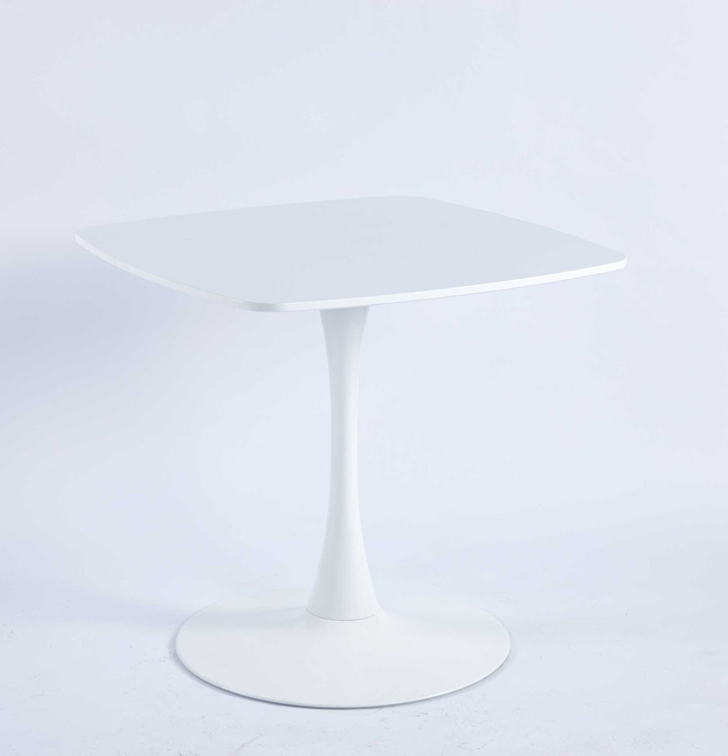 Elliott 5pc Set Round Table 4x Side Chairs - Matte White