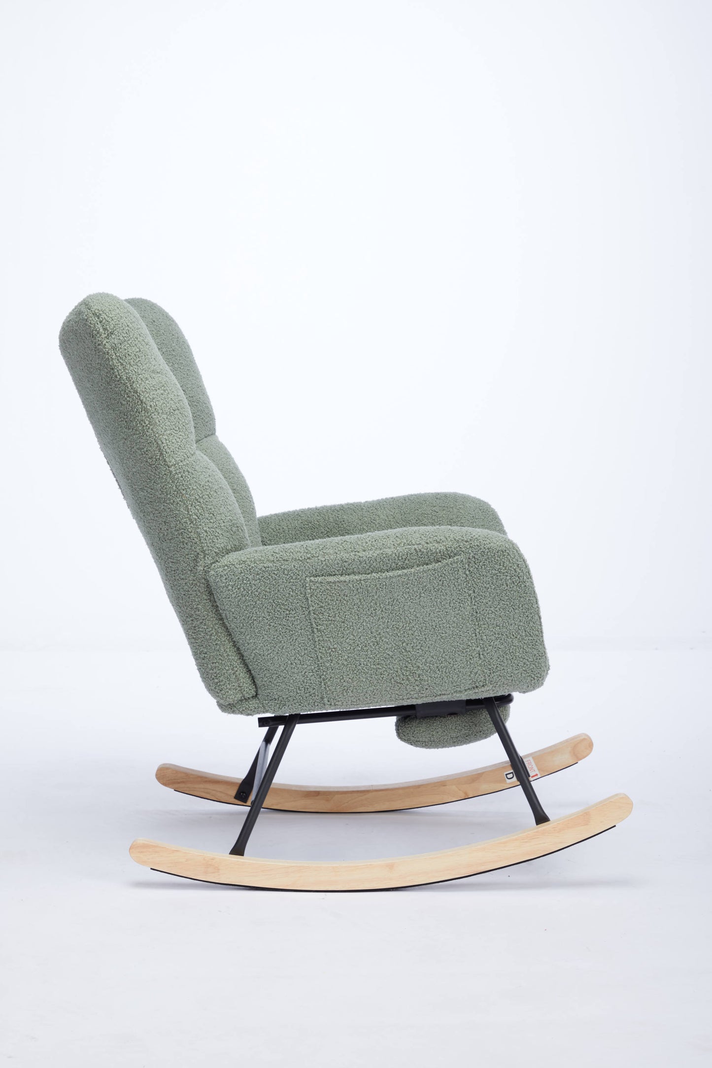 Hari II Modern Nursery Rocking Chair - Green