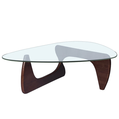 Modern Triangle coffee table - Dark Brown