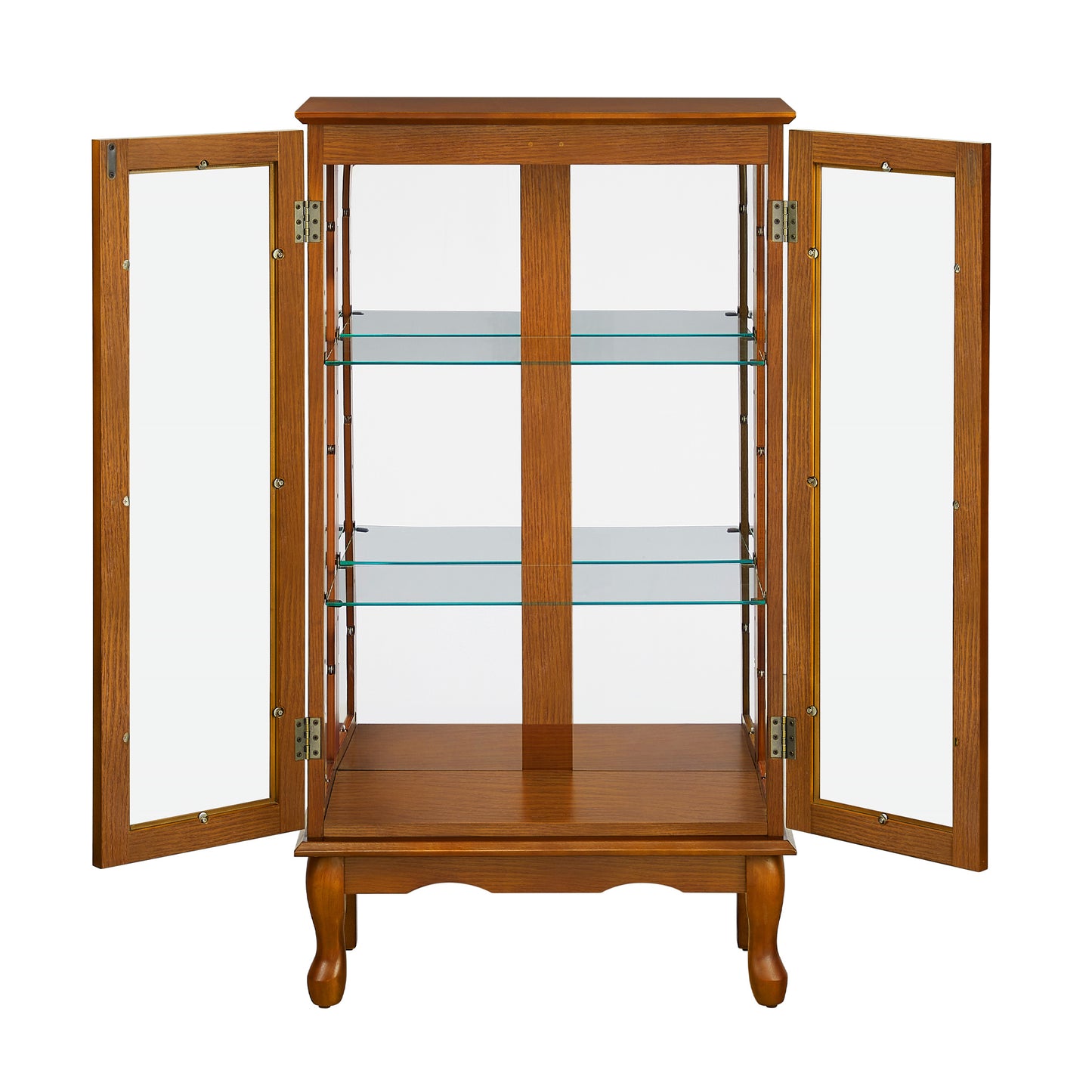 Karla Lighted Curio Diapaly Cabinet - Oak