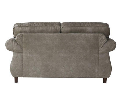 Leinster Faux Leather Loveseat with Nailheads - Espresso