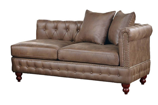 Jaya Reversible One Arm Loveseat - Dark Coffee