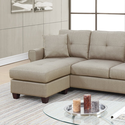 Elysia 2 Pcs Sectional Sofa - Beige