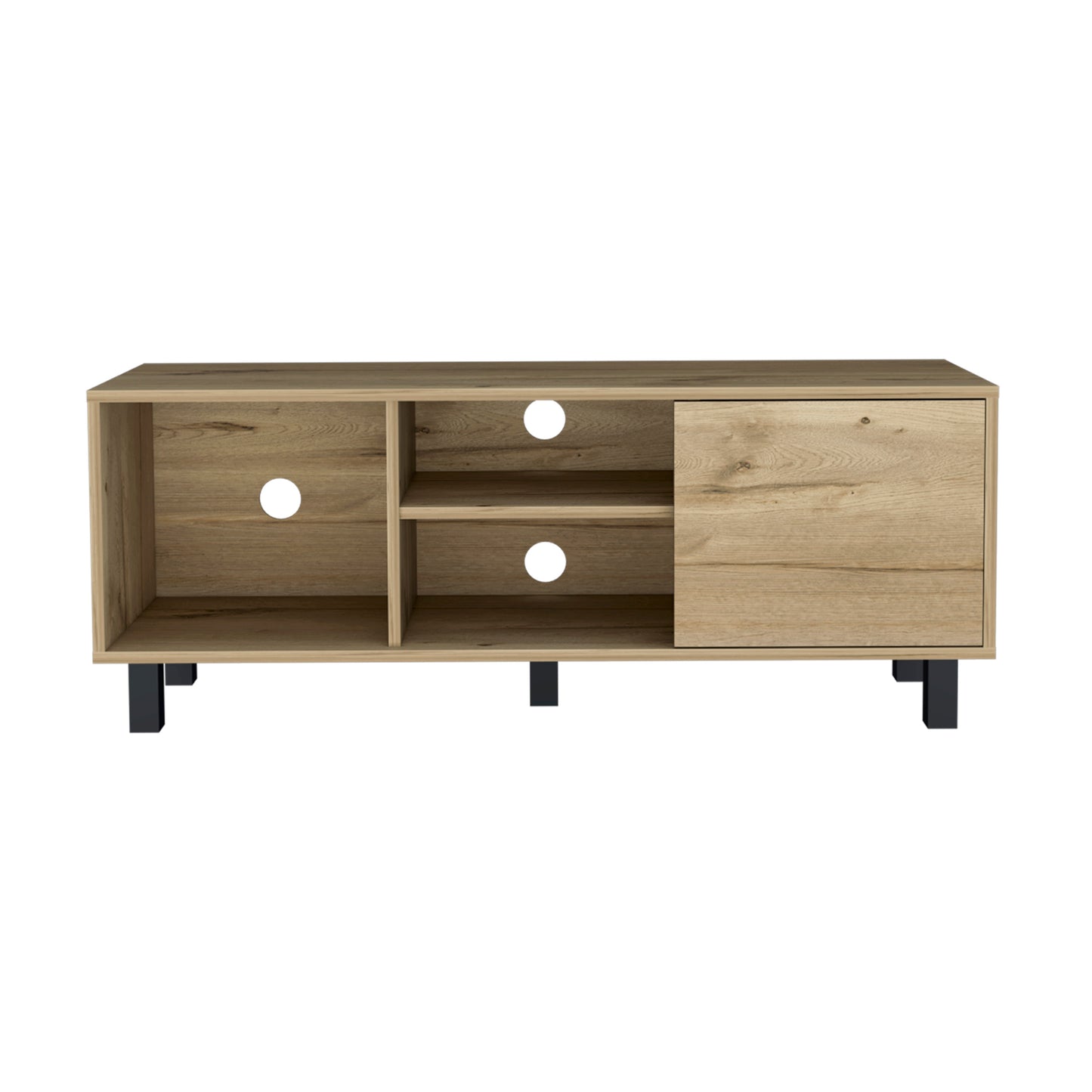 Harrison 3-Shelf Rectangle TV Stand - Light Oak