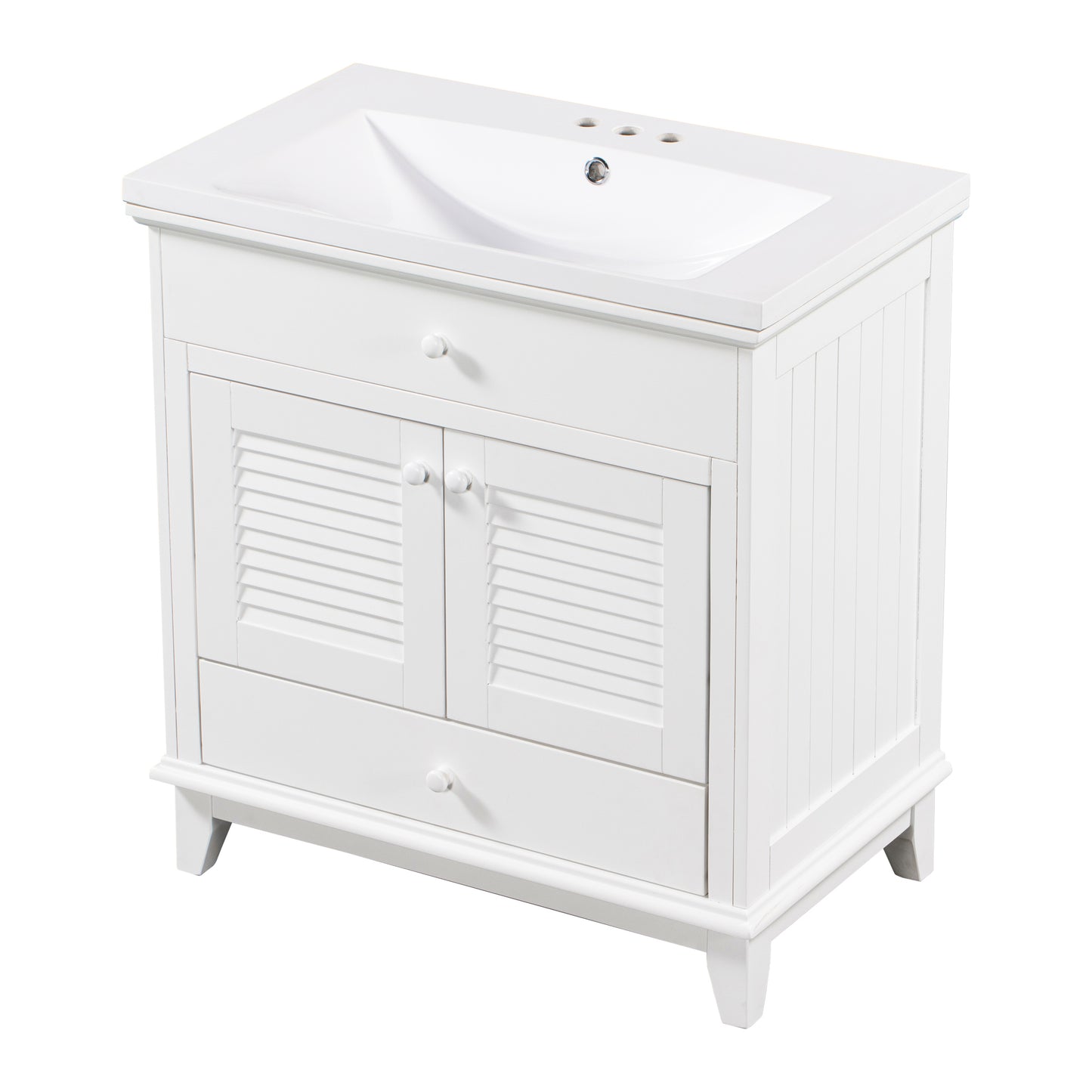 I- Bathroom Vanity - White