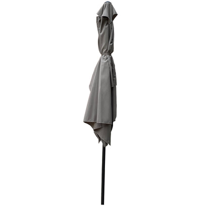 Zane 6 x 9 ft  Patio Umbrella with Crank - Gray