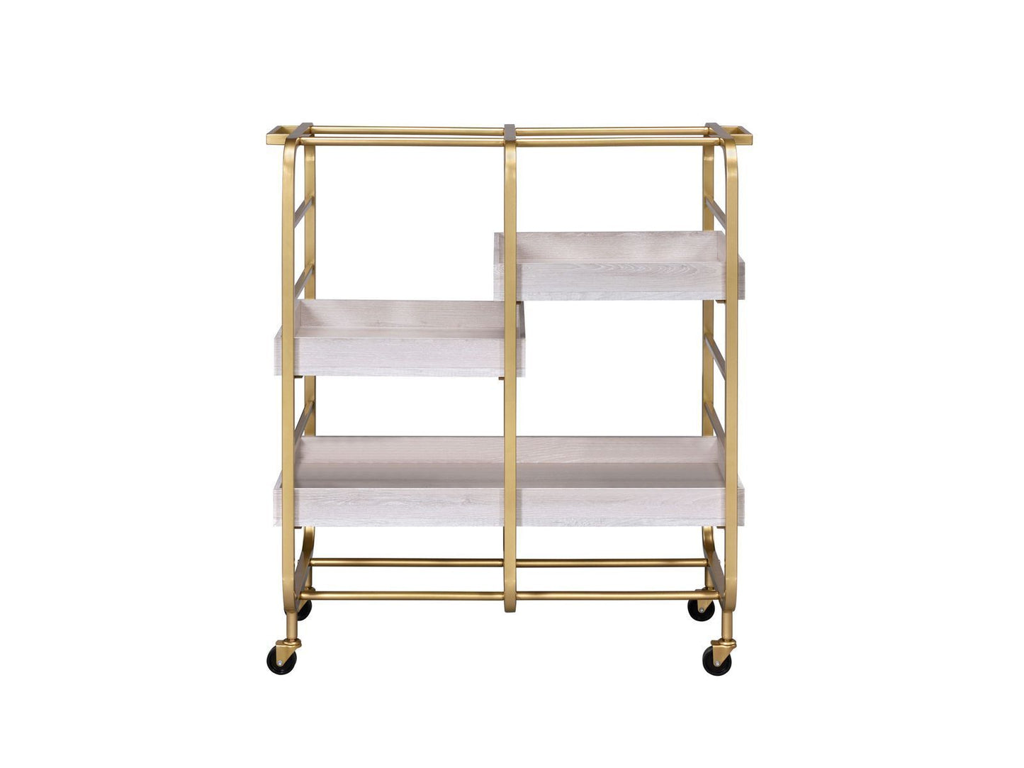 Retro Rolling Bar Cart - Gold