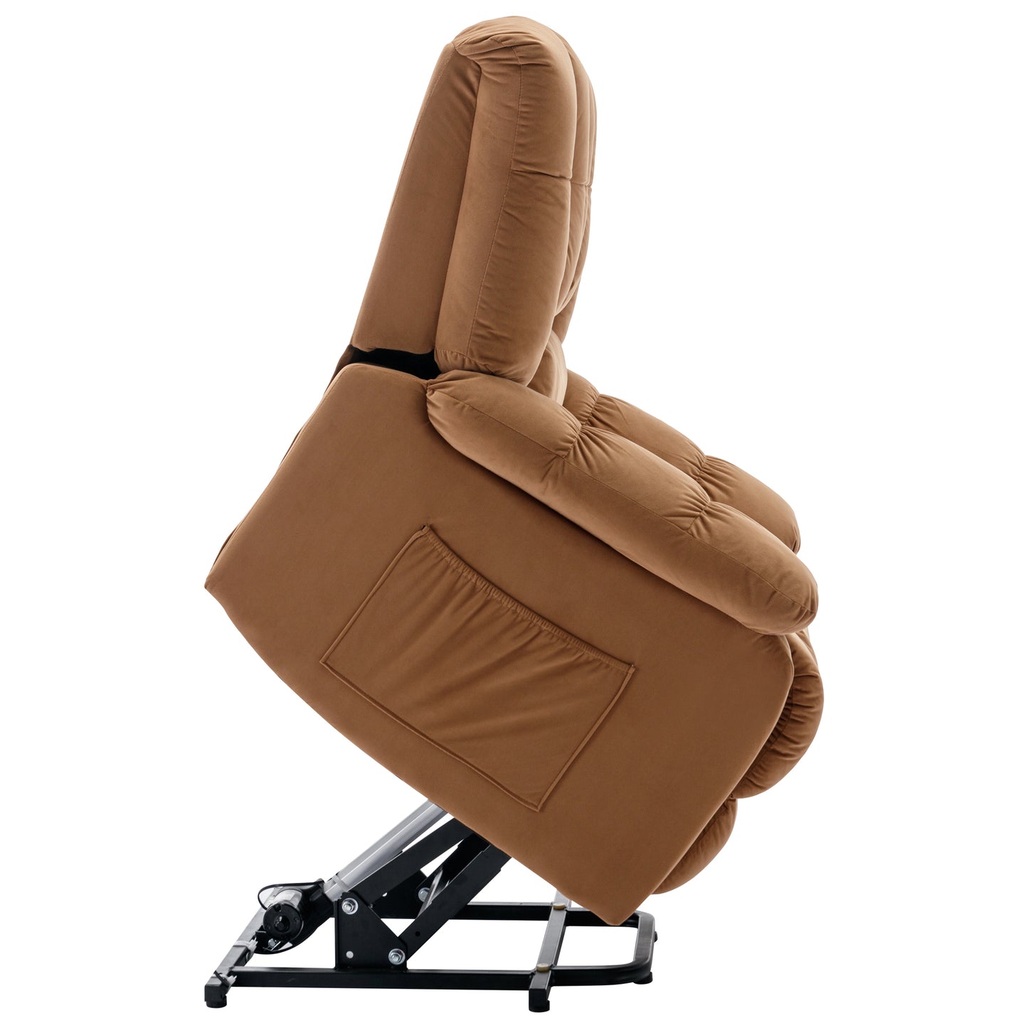 Parsons Power Recliner with Massage Function - Light Brown