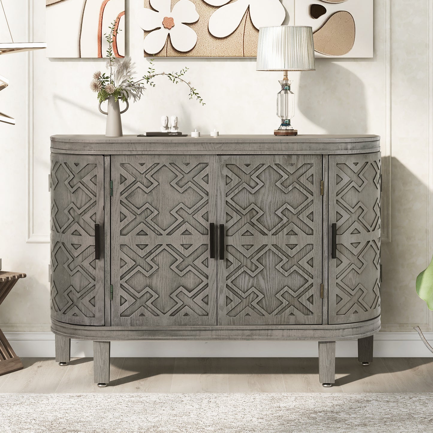 Tamra Sideboard Accent Cabinet - Antique Gray