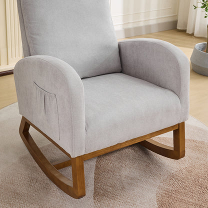 Lester Rocking Chair - Light Gray