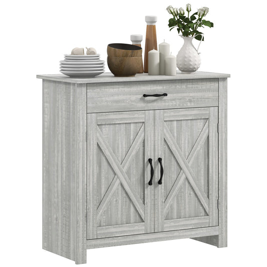 Woods Farmhouse Sideboard Buffet Cabinet - Gray