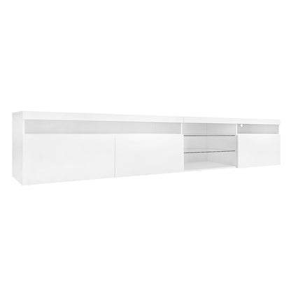 Ritz TV Stand with LED Color Changing Lights - White