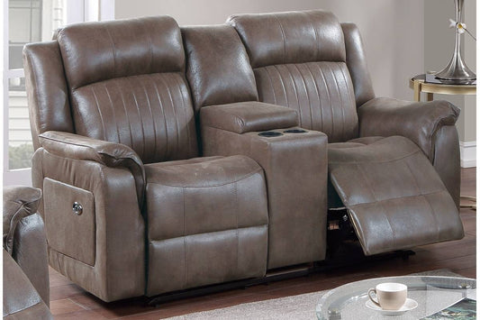 Cooper Power Motion Loveseat w Console - Coffee