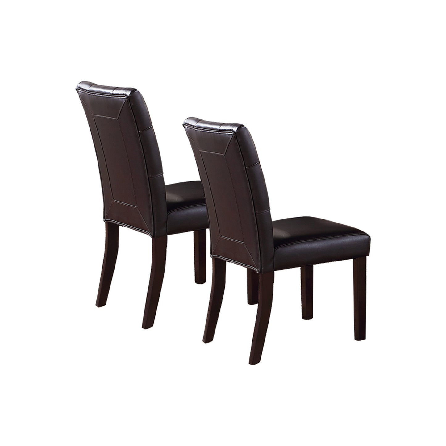 Brady Upholstered Dining Chairs  (Set of 2) - Dark Brown