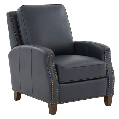 Jack Faux Leather Push Back Recliner - Blue