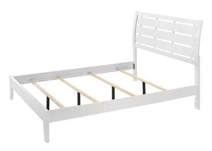 Winston Queen Size Bed - White