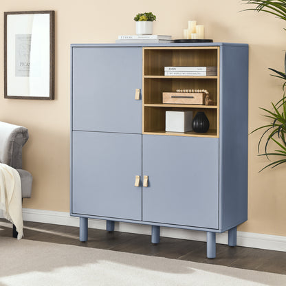 Giga Storage Wooden Cabinet - Blue