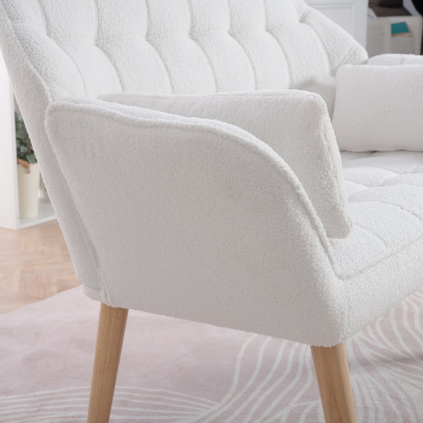 Puffins Comfy Loveseat - White