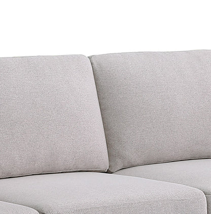 Kristin Fabric Loveseat - Light Gray