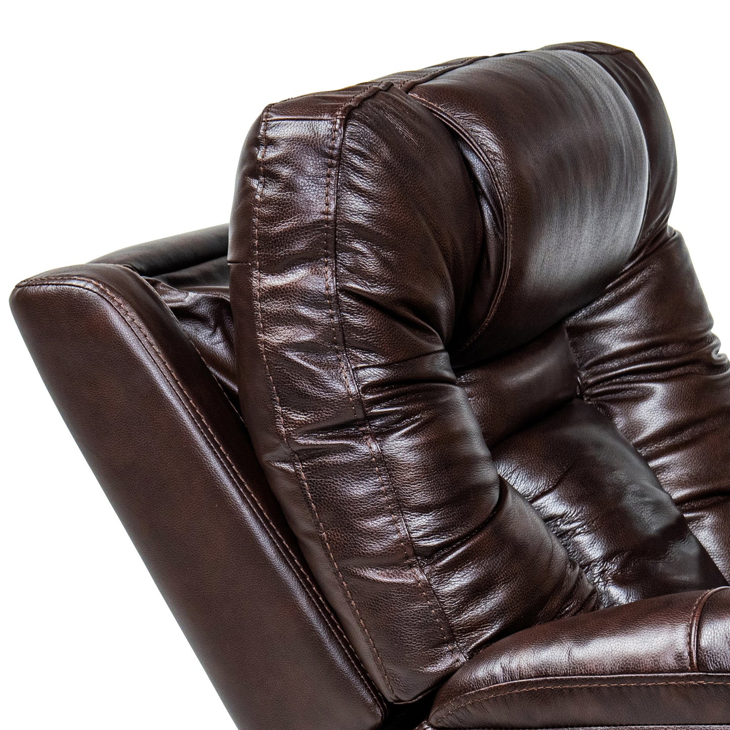 Leather Gel Zero Gravity  Power Recliner - Chocolate