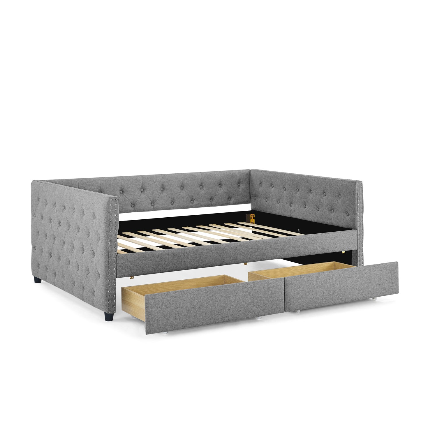 Teza Full Size Daybed with Drawers - Gray