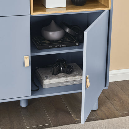 Giga Storage Wooden Cabinet - Blue