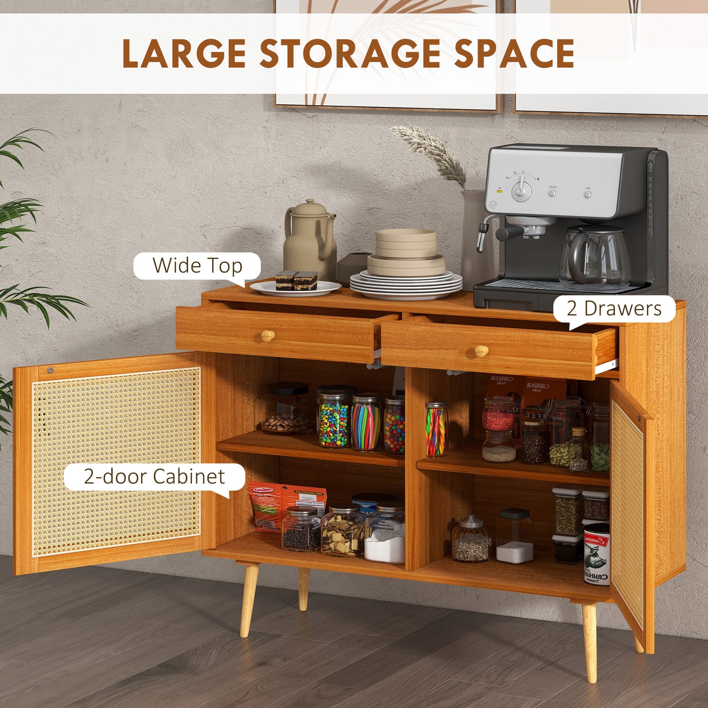 Sesto Storage Cabinet - Light Brown