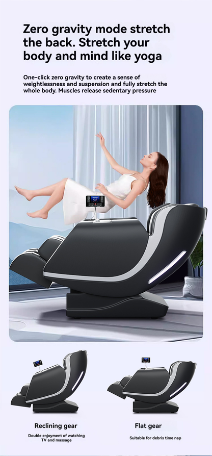 Macias Massage Chair Zero Gravity Full Body - Black