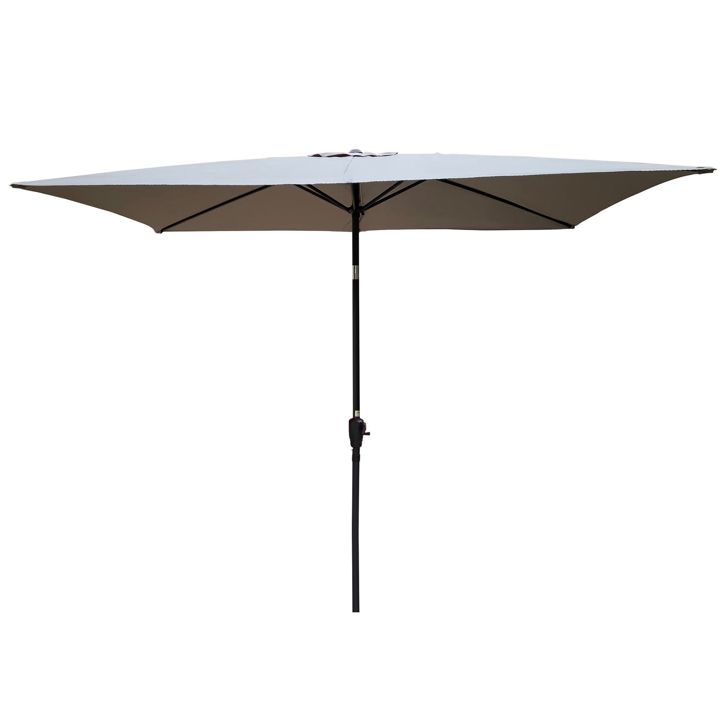 Zane 6 x 9 ft  Patio Umbrella with Crank - Gray