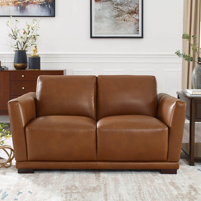 Mary Leather Loveseat