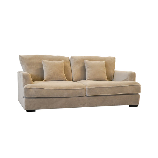 Ashton Grey Down Loveseat - Beige