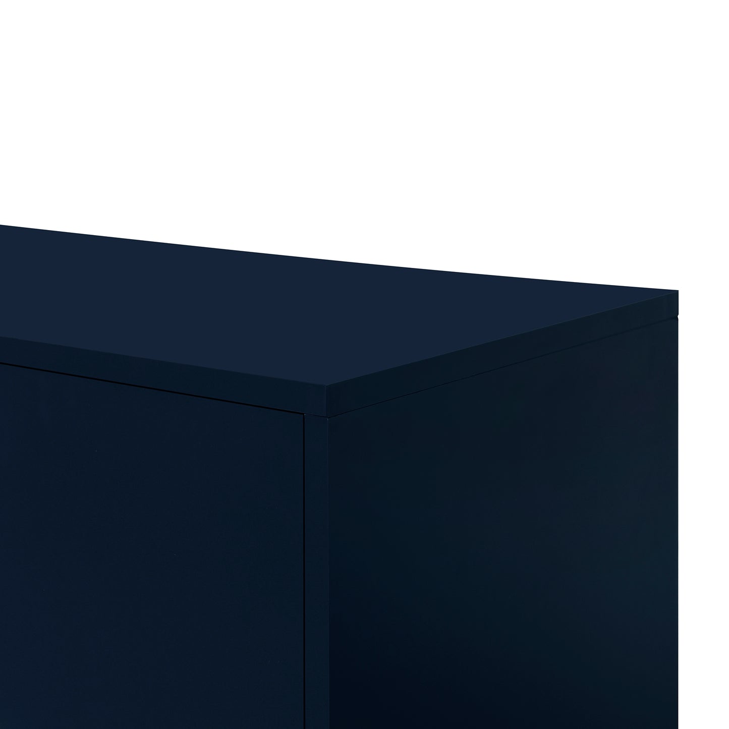 O II Metal Handle Storage Cabinet - Navy Blue